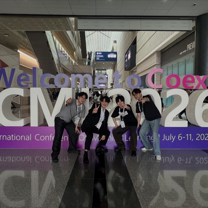 A group photograph at ICML 2026 in Seoul